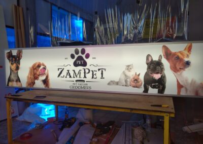 PET ZAMPET Φωτεινή Επιγραφή για pet grooming